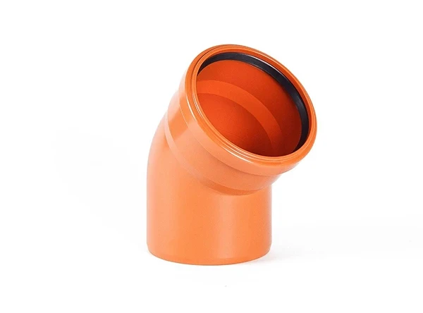 Отвод ПВХ для канализационной трубы